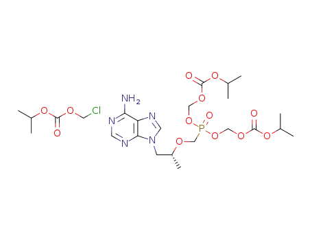 Molecular Structure of 1215085-38-3 (tenofovir disoproxil chloromethyl-isopropyl carbonate)