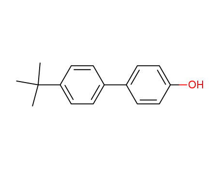 Molecular Structure of 19812-92-1 (4'-(1,1-dimethylethyl)[1,1'-biphenyl]-4-ol)