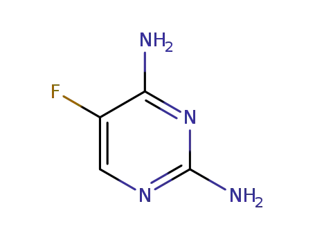 Molecular Structure of 155-11-3 (2,4-Pyrimidinediamine, 5-fluoro- (9CI))