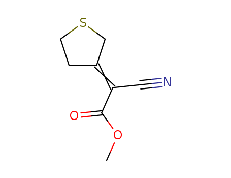 Acetic acid,2-cyano-2-(dihydro-3(2H)-thienylidene)-, methyl ester