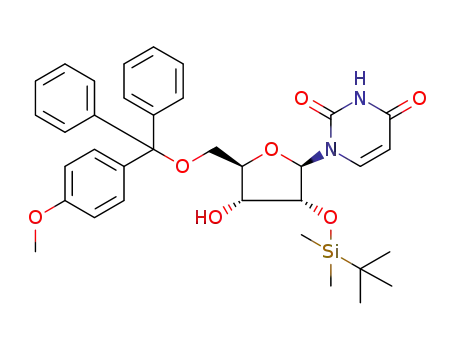 2'-O-t-Butyldimethylsilyl-5'-O-monomethoxytrityl-N<sup>6</sup>-benzoyluridin