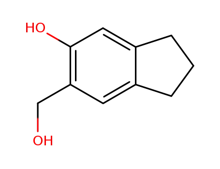 Molecular Structure of 82472-15-9 (1H-Indene-5-methanol, 2,3-dihydro-6-hydroxy-)