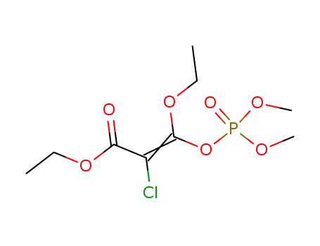 Molecular Structure of 98880-55-8 (O.O-Dimethyl-O-<1-athoxy-2-chlor-2-athoxycarbonyl-vinyl>-phosphat)