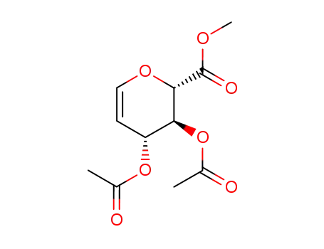 Molecular Structure of 57690-62-7 (METHYL 3,4-DI-O-ACETYL-D-GLUCURONAL)