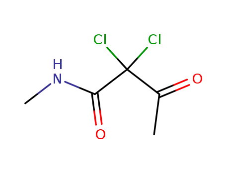 Molecular Structure of 20132-74-5 (2,2-dichloro-N-methyl-3-oxobutyramide)