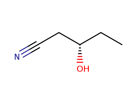 Molecular Structure of 199177-61-2 (Pentanenitrile, 3-hydroxy-, (3S)-)