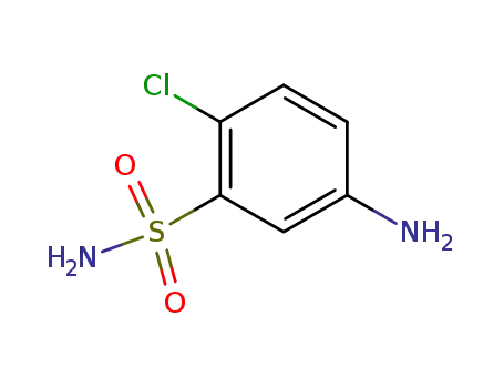 Molecular Structure of 2015-19-2 (5-Amino-2-chlorobenzenesulfonamide)