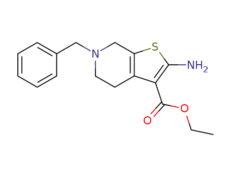 Thieno[2,3-c]pyridine-3-carboxylicacid, 2-amino-4,5,6,7-tetrahydro-6-(phenylmethyl)-, ethyl ester