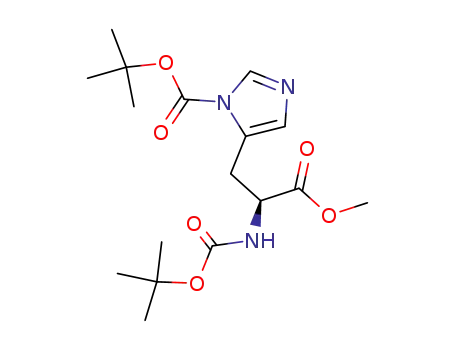 Molecular Structure of 17791-51-4 (N(ALPHA)  N-(IM)-DI-BOC-L-HISTIDINE)