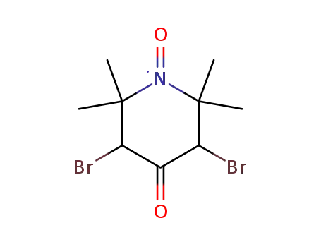 Molecular Structure of 31084-42-1 (3,5-Dibromo-4-oxo-2,2,6,6-tetramethylpiperidin-1-yl)