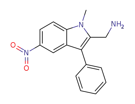 1-methyl-2-aminomethyl-3-phenyl-5-nitroindole