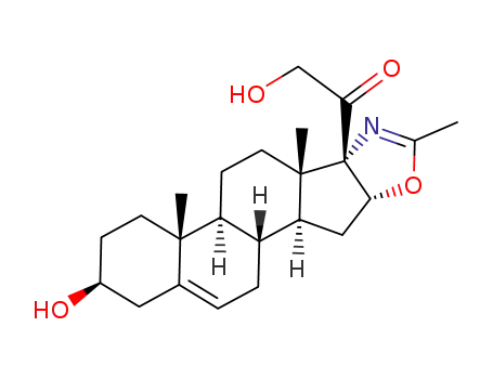 Molecular Structure of 96700-73-1 (<17,16a-d>-2'-methyloxazoline derivative of 3β,21-dihydroxypregn-5-en-20-one)