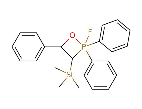 Molecular Structure of 122601-15-4 (2-Fluoro-2,2,4-triphenyl-3-trimethylsilanyl-2λ<sup>5</sup>-[1,2]oxaphosphetane)