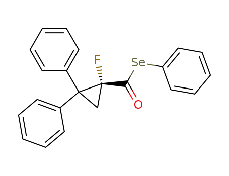 phenyl (+)-(R)-1-fluoro-2,2-diphenylcyclopropaneselenocarboxylate