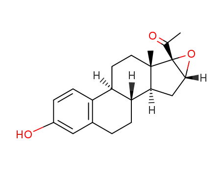 Molecular Structure of 67519-64-6 (16α,17α-epoxy-17-acetyl-Δ<sup>1,3,5(10)</sup>-estratriene)