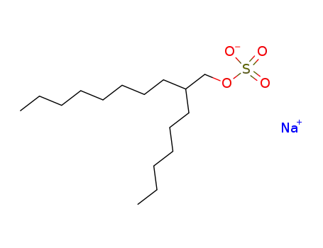 Molecular Structure of 25542-86-3 (sodium (2-hexyldecyl) sulphate)