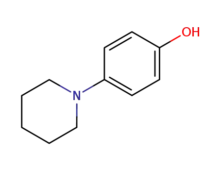 Molecular Structure of 24302-35-0 (p-piperidinophenol)