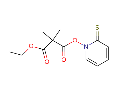 2,2-dimethyl-malonic acid ethyl ester 2-thioxo-2<i>H</i>-pyridin-1-yl ester