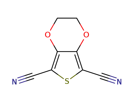 Molecular Structure of 1269767-35-2 (3,4-ethylenedioxythiophene-2,5-dicarbonitrile)