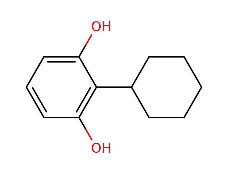 Molecular Structure of 30311-98-9 (1,3-Benzenediol, 2-cyclohexyl-)
