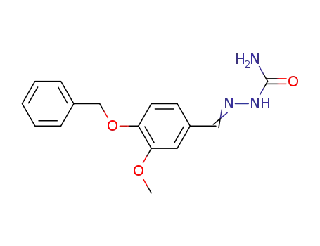 Molecular Structure of 81263-72-1 (Hydrazinecarboxamide,
2-[[3-methoxy-4-(phenylmethoxy)phenyl]methylene]-)