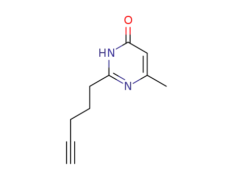 4(1H)-Pyrimidinone, 6-methyl-2-(4-pentynyl)-