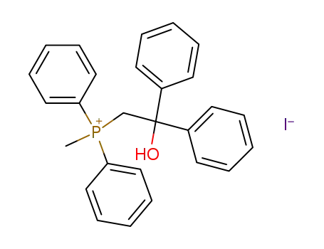 Diphenyl-(2,2-diphenyl-2-hydroxy-aethyl)-methyl-phosphoniumjodid