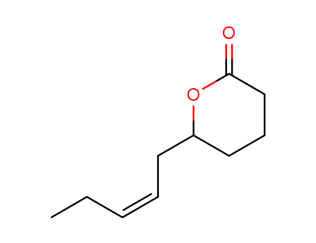 2H-Pyran-2-one,tetrahydro-6-(2Z)-2-penten-1-yl-