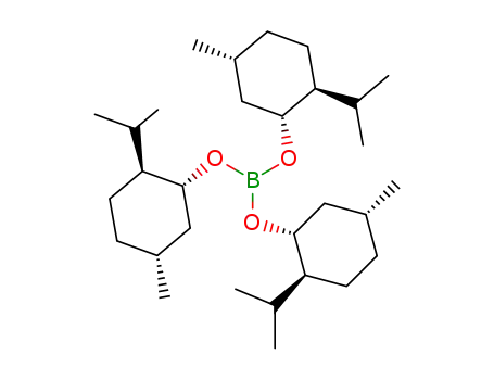 Molecular Structure of 21105-05-5 (5-Methyl-2-(1-methylethyl)cyclohexanol, triester with boric acid (H3BO3), stereoisomer)