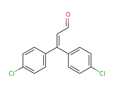 Molecular Structure of 23594-02-7 (2-Propenal, 3,3-bis(4-chlorophenyl)-)