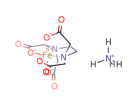 Molecular Structure of 21265-50-9 (Ferric ammonium EDTA)