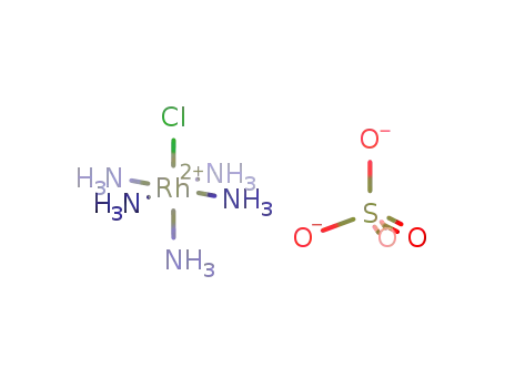 Molecular Structure of 21360-80-5 (PENTAAMMINECHLORORHODIUM(III) SULFATE)