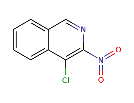 Molecular Structure of 101860-70-2 (4-chloro-3-nitroisoquinoline)