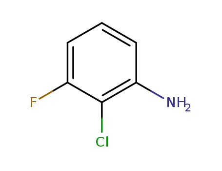 Molecular Structure of 21397-08-0 (2-Chloro-3-fluoroaniline)