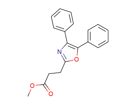 Molecular Structure of 26820-94-0 (methyl 3-(4,5-diphenyloxazol-2-yl)propanoate)