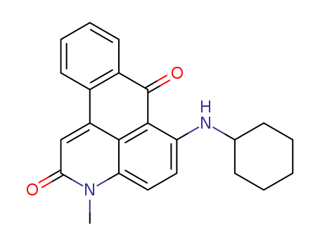 3H-Naphtho[1,2,3-de]quinoline-2,7-dione,6-(cyclohexylamino)-3-methyl-