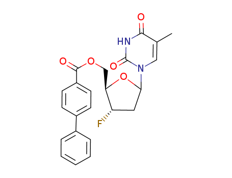 2'-DEOXY-3'-DEOXY-3'-FLUORO-5'-O-(4-PHENYLBENZOYL)-THYMIDINE