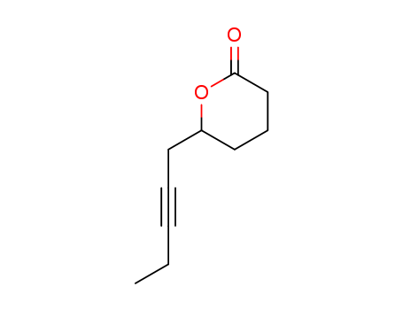 2H-PYRAN-2-ONE,TETRAHYDRO-6-(2-PENTYNYL)-