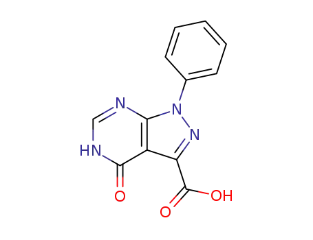 4-Oxo-1-phenyl-4,5-dihydro-1H-pyrazolo[3,4-d]pyrimidine-3-carboxylic acid