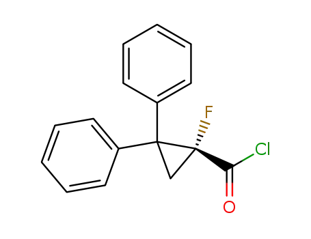 (+)-(R)-1-fluoro-2,2-diphenylcyclopropanecarbonyl chloride