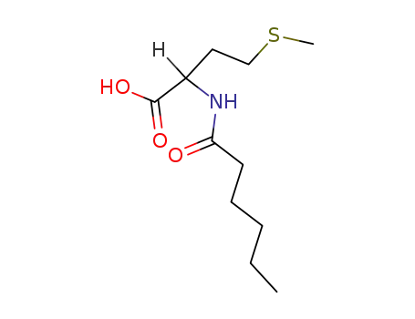 Molecular Structure of 21394-52-5 (N-(1-oxohexyl)-DL-methionine)