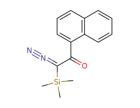 Molecular Structure of 82985-71-5 (α-trimethylsilyl-1-naphthyl-diazoketone)
