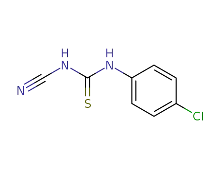 Molecular Structure of 98557-54-1 (Thiourea, N-(4-chlorophenyl)-N'-cyano-)