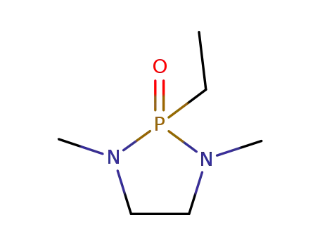 Molecular Structure of 7778-05-4 (1,3,2-Diazaphospholidine, 2-ethyl-1,3-dimethyl-, 2-oxide)