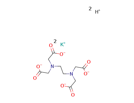 Molecular Structure of 7379-27-3 (N,N'-ethylenebis[N-(carboxymethyl)aminoacetic] acid, potassium salt)
