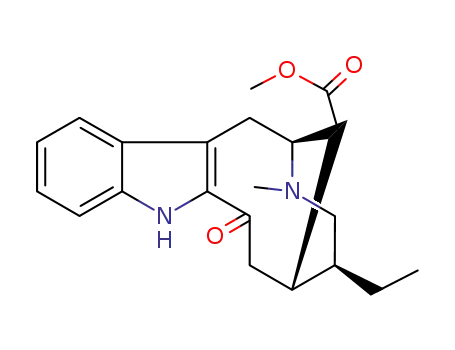 Molecular Structure of 2299-26-5 (Vobasan-17-oic acid,19,20-dihydro-3-oxo-, methyl ester, (20a)-)