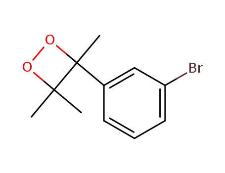 Molecular Structure of 108773-72-4 (3-(3-Bromo-phenyl)-3,4,4-trimethyl-[1,2]dioxetane)
