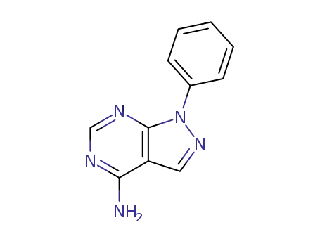Molecular Structure of 5334-30-5 (1-Phenyl-1h-pyrazolo[3,4-d]pyrimidin-4-amine)