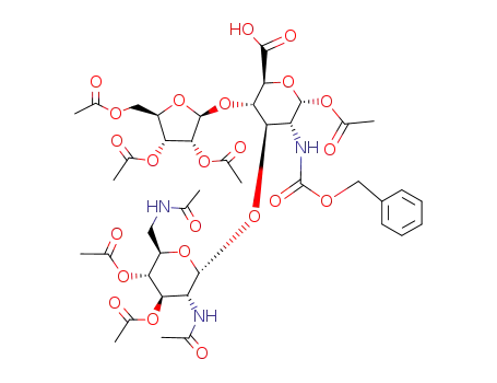 Molecular Structure of 96181-94-1 (C<sub>41</sub>H<sub>53</sub>N<sub>3</sub>O<sub>23</sub>)