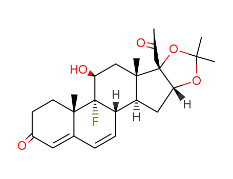 9-fluoro-11β-hydroxy-16α,17-isopropylidenedioxy-pregna-4,6-diene-3,20-dione